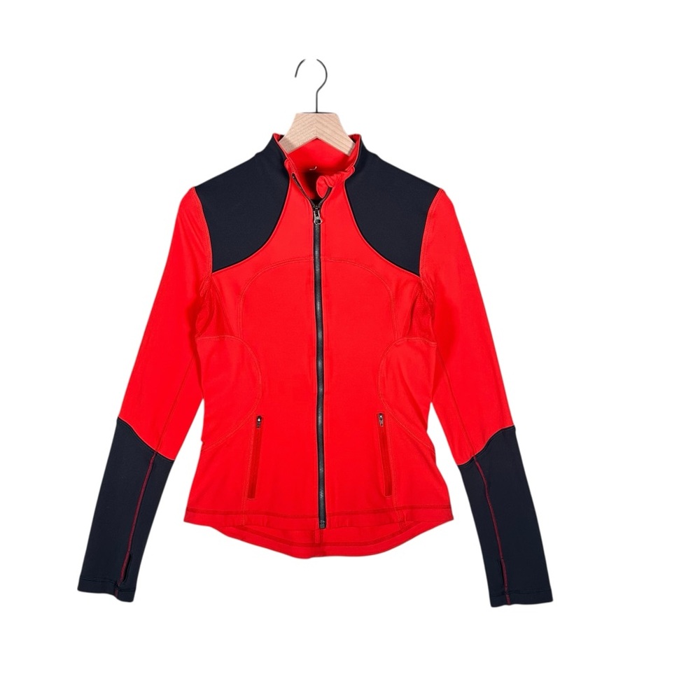 LULULEMON Forme Jacket Brushed in Love Red / Deep Coal - Picture 8 of 15